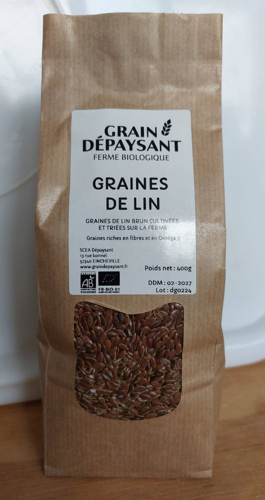 Graines de Lin Brun Bio 400g