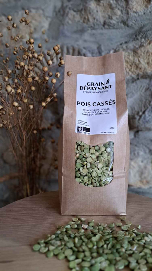 Pois Cassés Bio 500 Gr