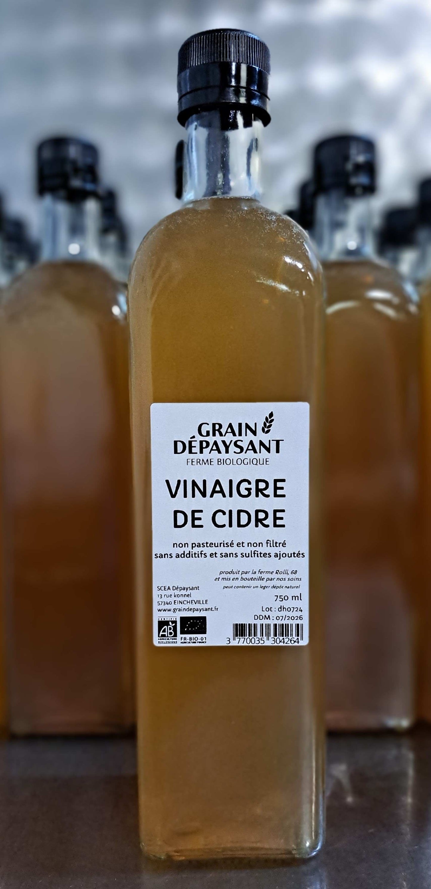 Vinaigre de cidre bio 750ml