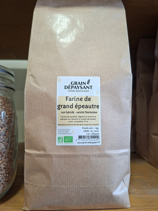 Farine de Grand épeautre non hybridé Bio 1kg